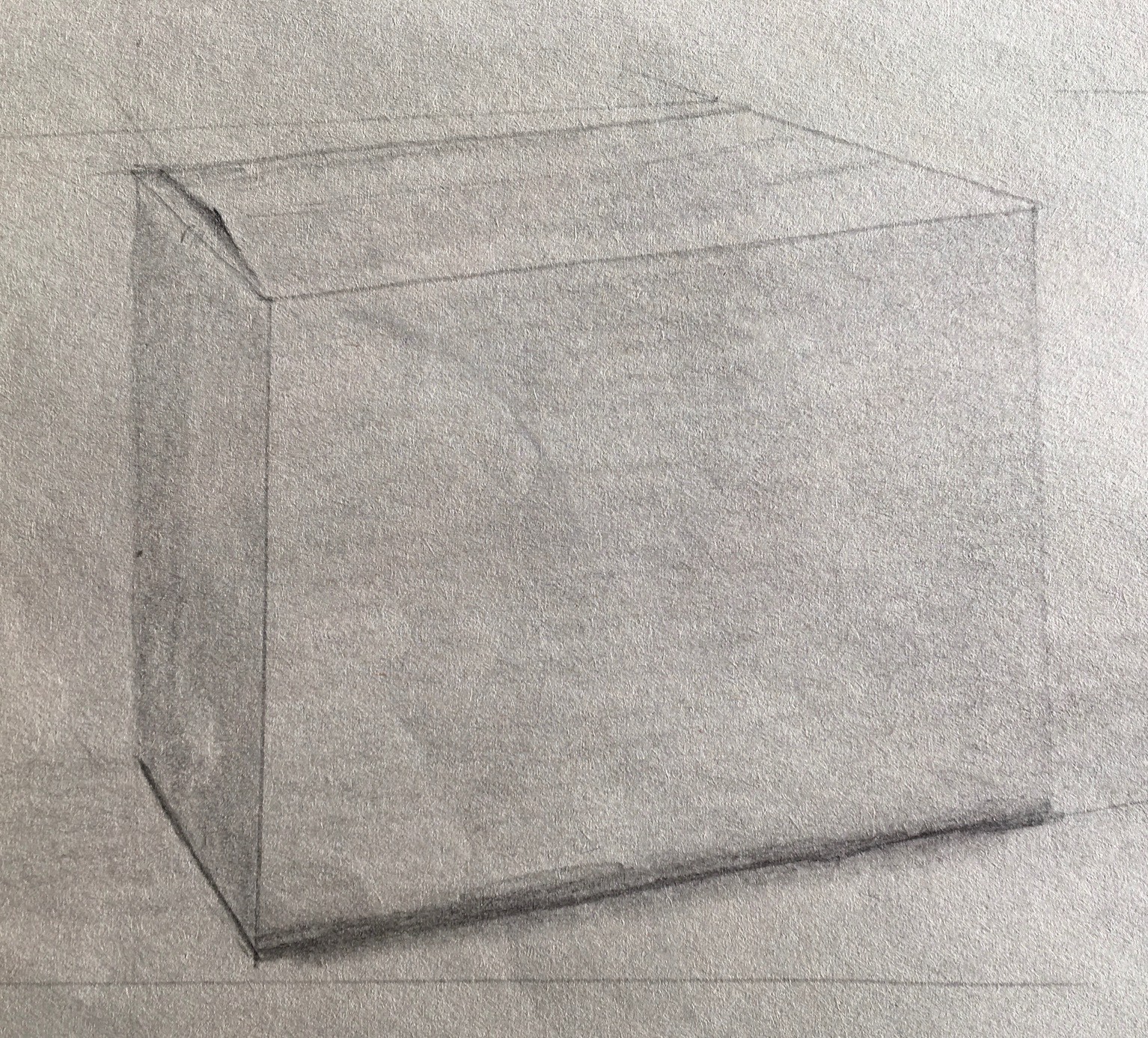 Box #1, 2018
Pencil on Paper
6"W x 5.5"H, Walli White, artist