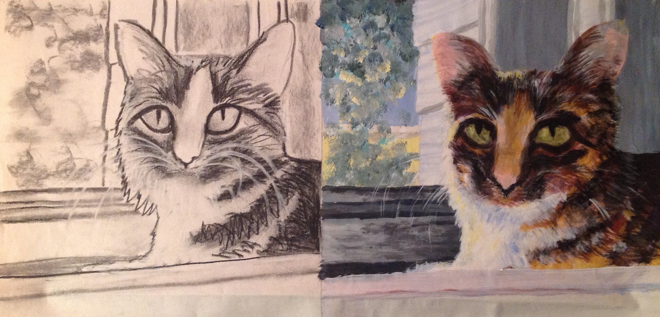 Lucy Ballofur, 1991
Charcoal and Pastel on Paper
18"W x 8"H, Walli White, artist